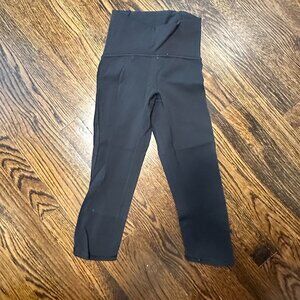 Black lululemon capri length leggins, size 2